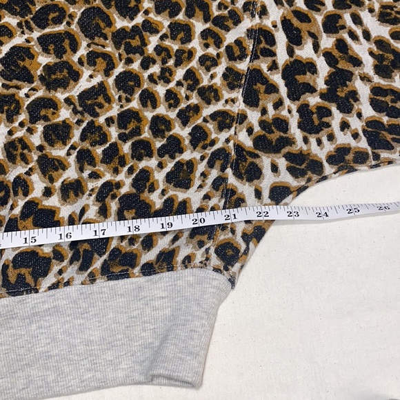 Free People Leopard Print Terry Sweatshirt - Picture 8 of 16